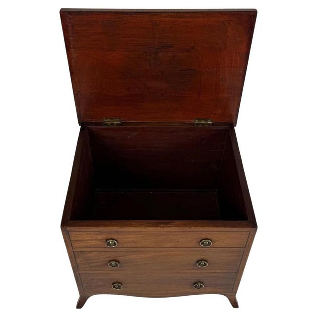 English Storage Chest with Trompe-Loeil Drawers, 1700s For Sale - Image 3 of 11