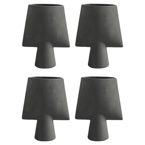 Dark Grey Mini Sphere Vase by 101 Copenhagen, Set of 4 For Sale - Image 11 of 11