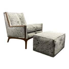 Example of T.H. Robsjohn Gibbings Chair and Ottoman Sets