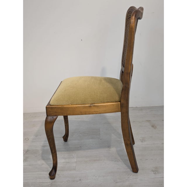 Brown Chippendale Chair with Braided Springs, 1960s For Sale - Image 8 of 13