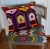 18" x 24" On-of-a-Kind double sided embroidered ikat pillow featuring two different fabrics and patterns. Knife-edged....