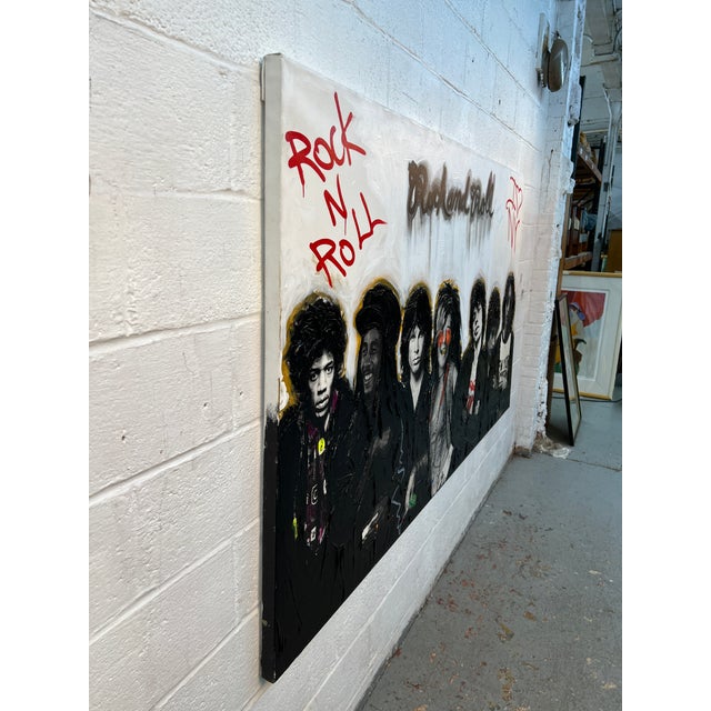 2010s "Rock & Roll Legends No. 2" Mixed-Media Pop Art by Hulbert Waldroup For Sale - Image 5 of 16