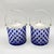 Pair of Vintage Cobalt Blue Overlay Cut Crystal Biscuit Barrels with Silver-Plated Mounts. A striking pair of vintage cut...