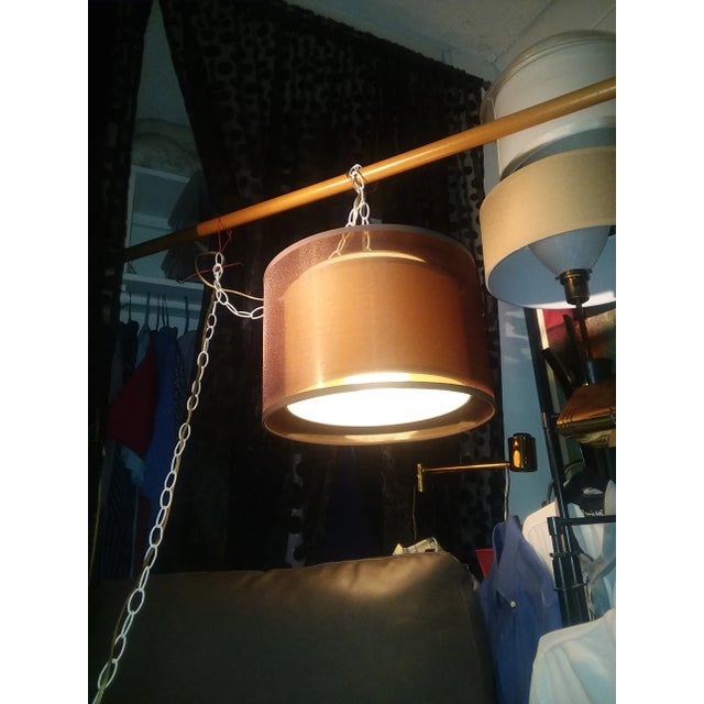 New Years Special Mid-Century Modern Drum Pendant Lamp For Sale - Image 10 of 11