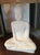 White Chinoiserie Ceramic Buddha Lamps, 1970s, Set of 2 For Sale - Image 4 of 10