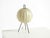 Very rare mid-century modern tripod "cocoon" table lamp. made in germany. great minimalist 1950s design featuring a round...
