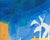 1999 Abstract Watercolor of Palm Trees by Norma Jean Bruckner For Sale - Image 4 of 7