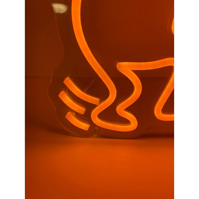 Keith Haring Keith Haring "Love" Neon Led Sign Decor Pop Art Modern Cool Decor Heart Friends For Sale - Image 4 of 11