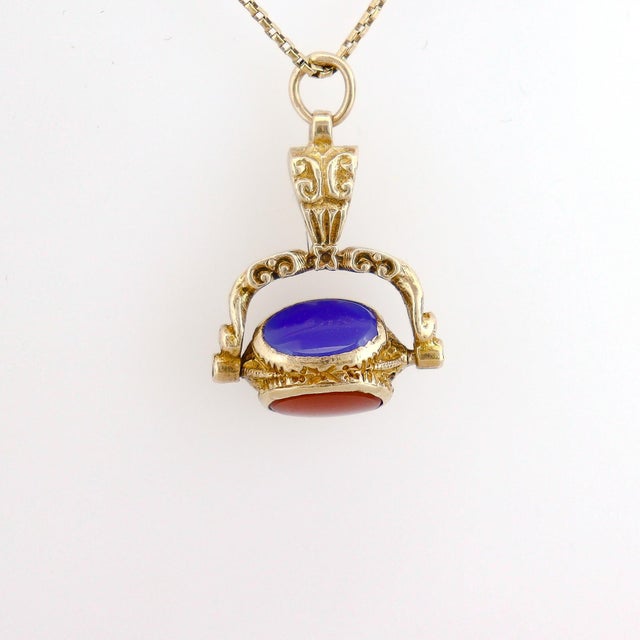 Victorian Style 10k Gold Triple Seal Watch Fob Charm For Sale In Philadelphia - Image 6 of 18