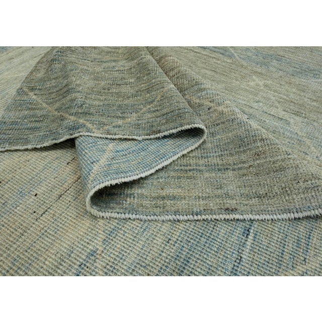 Brown Turkish Oushak Rug 12'3" x 14'10" #18578 For Sale - Image 8 of 8