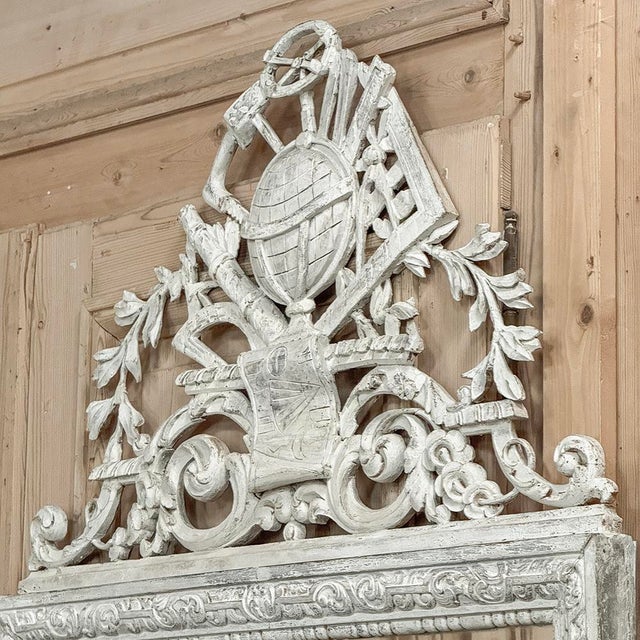 19th Century French Louis XIV Painted Mirror For Sale In Dallas - Image 6 of 12