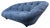 Set of Blue Ligne Roset Ploum 2-Seater Sofa Settee with Footstool For Sale