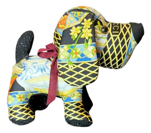 Gucci Chinoiserie Temple Jar Noir Vintage Silk Scarf Loyal Puppy