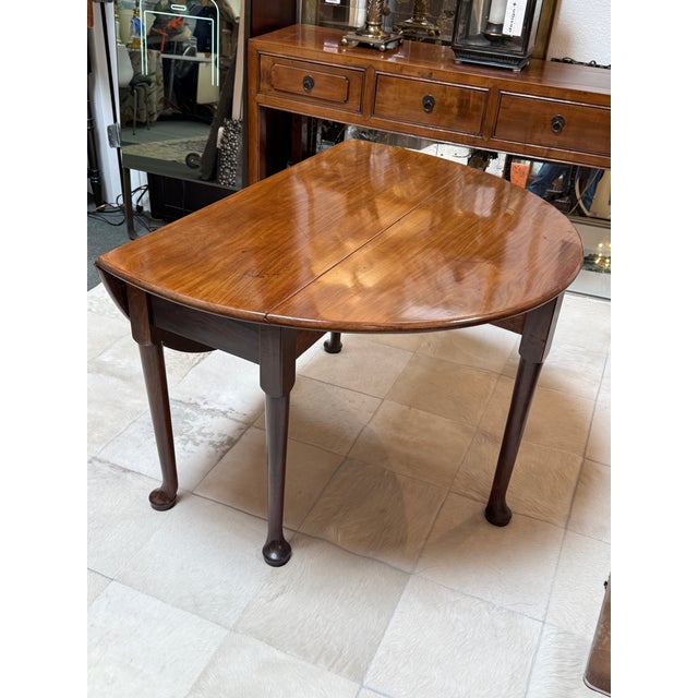 Traditional George III Mahogany Drop Leaf Table For Sale - Image 3 of 12