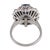 Metal Vintage 1.35 Carat Sapphire Diamond Platinum Ring Pendant, Size 7.25 For Sale - Image 7 of 7