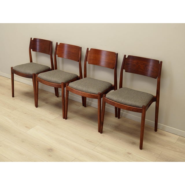 Wood Danish Chairs, 1970s, Set of 4 For Sale - Image 7 of 15