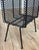 Vintage MCM Perforated Mesh Metal Atomic Magazine Holder Side Table Telephone Stand For Sale - Image 10 of 10