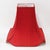 Pair of Vintage Red Textured Raw Silk Bell Lamp Shades With Brass-Toned Lining For Sale - Image 13 of 14