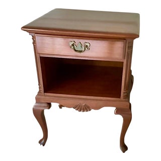 1960s Ethan Allen Early American Mahogany Nightstand For Sale