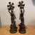 Late 19th Century Late 19th-Century French Nouveau Arts Sciences Cast Spelter Figural Lamps - Set of 2 For Sale - Image 5 of 12