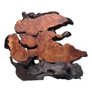 Japanese Burl Wood Decoration For Sale