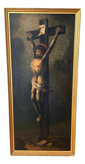 Spanish School Artist, Figurative Composition, 17th Century, Oil Painting on Canvas