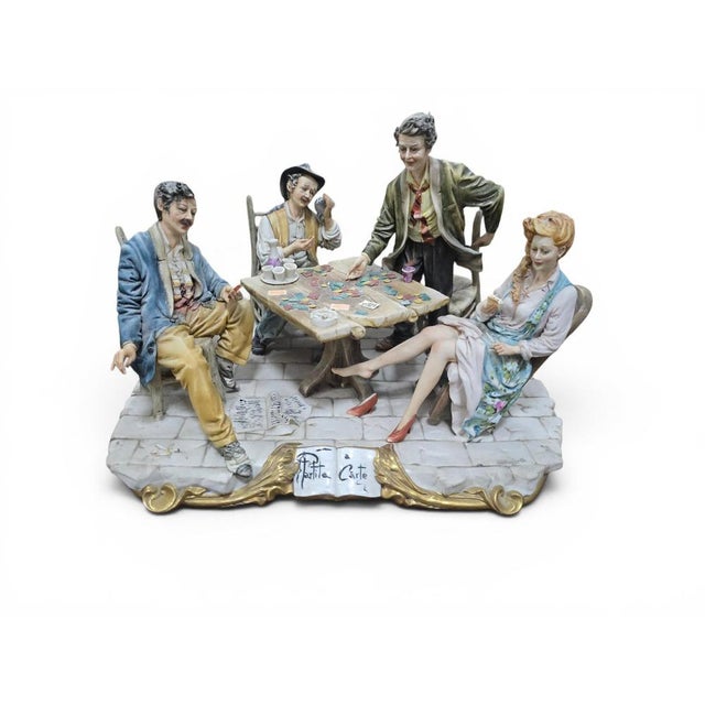 1950s Large Porcelain Figural Group from Capodimonte, 1950 For Sale - Image 5 of 10