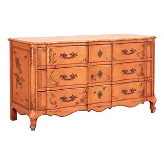 1950s French Louis XV Style Chinoiserie Chest / Commode by Jacques Bodart For Sale