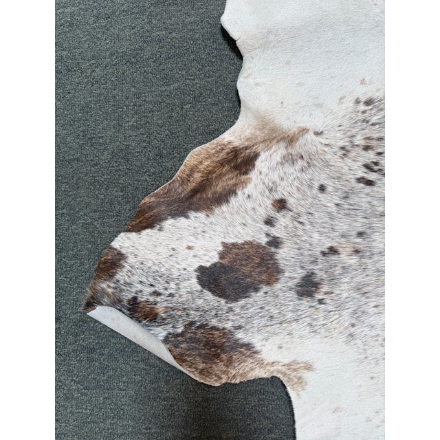 Animal Skin 7ft X 8ft Hair on Hide Cow Print Area Rug For Sale - Image 7 of 12