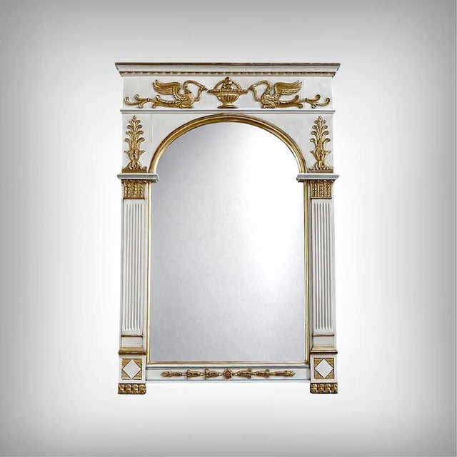 Large Directoire Style Trumeau Mirror, Early 20th Century For Sale - Image 18 of 18