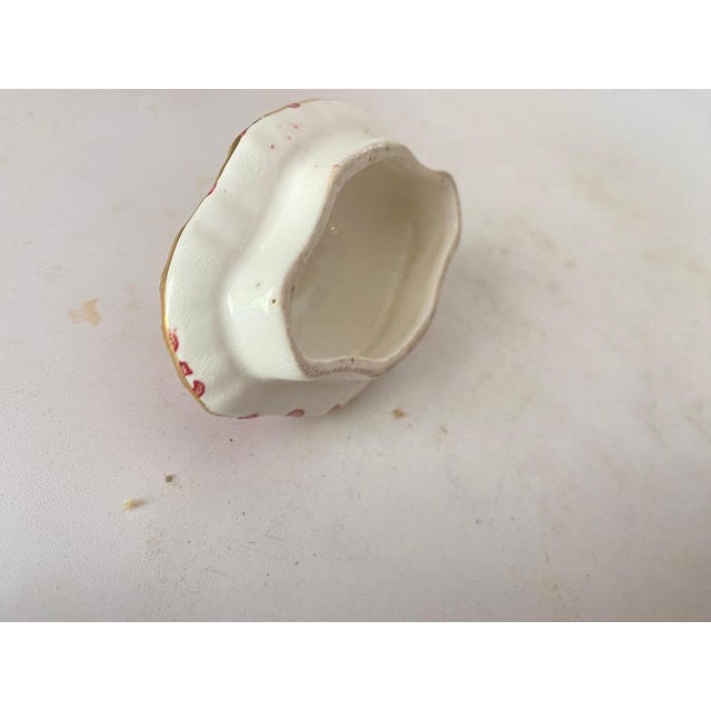 French Porcelain Sugar Pot in White and Red, Set of 2 For Sale - Image 3 of 14