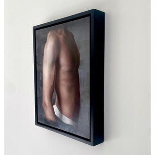 Adam by Kelly Birkenruth | Oil on Panel Portrait of a male figure's torso. For Sale