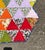 Quality Hand Stitched Cotton Triangle Feedsack Quilt From Ohio Estate For Sale - Image 9 of 18