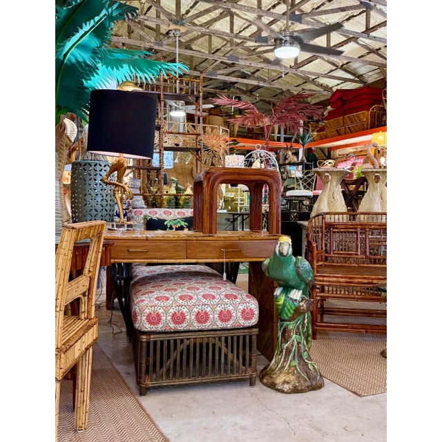 Monumental Vintage Cast Concrete Parrot Garden Statue Signed “Karlik?” For Sale - Image 12 of 12