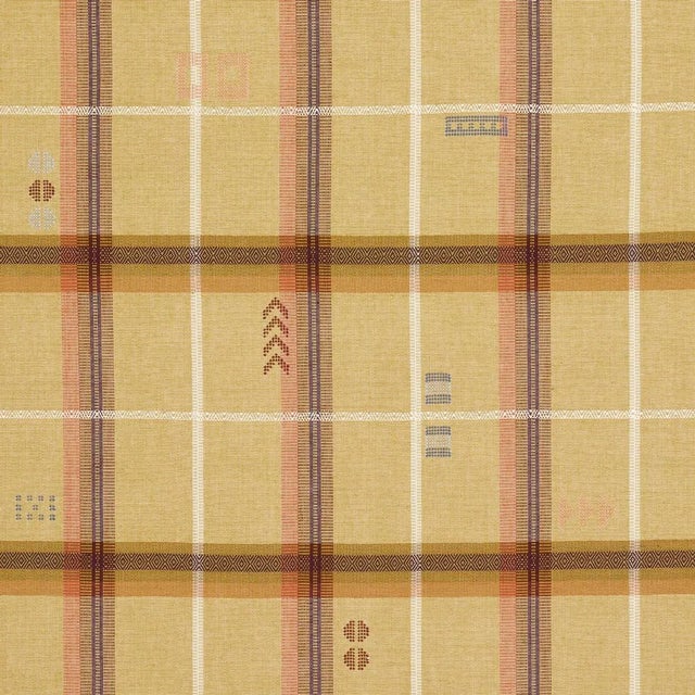 Schumacher x A Rum Fellow Fable Fabric in Dune For Sale