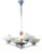 Art Deco Chandelier in Chromed Steel and Beech, Czech, 1920s For Sale