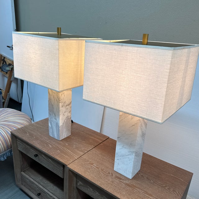 Mid-Century Modern Jonathan Adler Canaan Table Lamps, Pair For Sale - Image 3 of 14