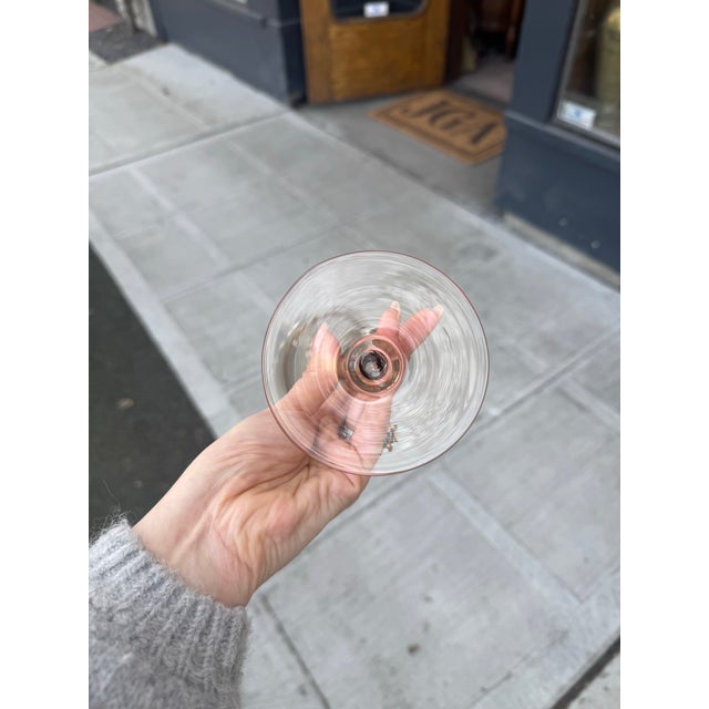 Tuscan 1920s Murano Glass Stemware by Renowned Glassblower Vittorio Zecchin -Set of 11 For Sale - Image 3 of 7