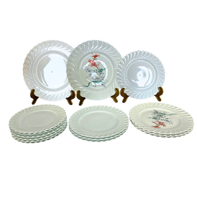 White Porcelain Dinnerware Set from Haviland Limoges, 1950, Set of 12 For Sale - Image 8 of 8
