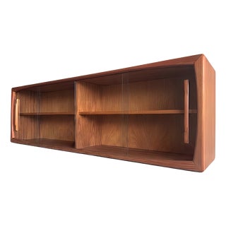 Vintage Danish Teak Hanging Display Cabinet by H. P. Hansen, 1960s For Sale