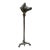 Rare Roman Bronze Candelabrum - Lampstand With Bronze Oil Lamp For Sale