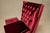 Giuseppe Scapinelli Armchair in Hardwood & Ruby Cotton Velvet, Brazil, 1956 For Sale - Image 9 of 18