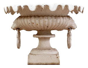19th Century Cast Iron Basin with Lion Head Handles