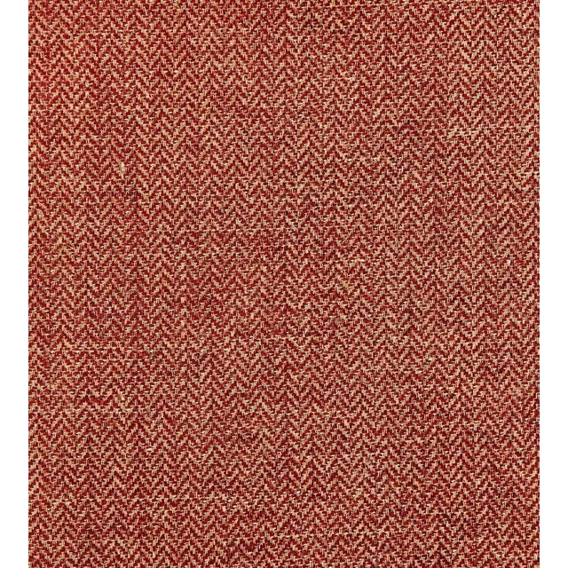 Sample - The House of Scalamandré Oxford Herringbone Weave Fabric, Russet For Sale