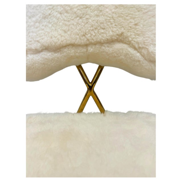Jonathan Adler Maxime Shearling Slipper Lounge Chair For Sale - Image 10 of 12