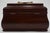 Wood 1980s Virginia Metalcrafters Colonial Williamsburg Mahogany Tea Caddy For Sale - Image 7 of 10