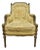 Late 19th Century French Louis XVI Style Belle Epoch Aubusson-Style Needlepoint Bergère Lounge Chair For Sale