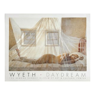 Vintage 1990 Andrew Wyeth Daydream Figurative Nude Poster For Sale