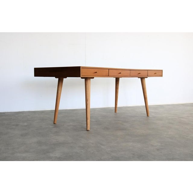 Vintage Danish Wooden Dining Table, 1980s For Sale - Image 10 of 14