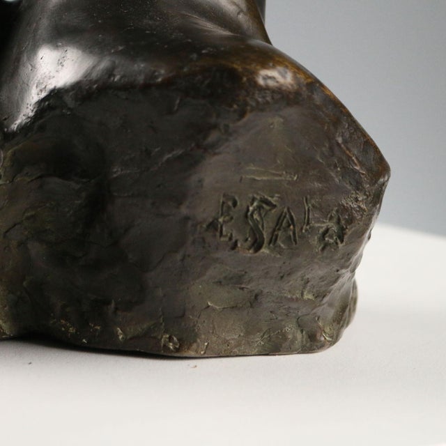 Young Woman's Face, 19th-20th Century, Bronze For Sale - Image 6 of 7